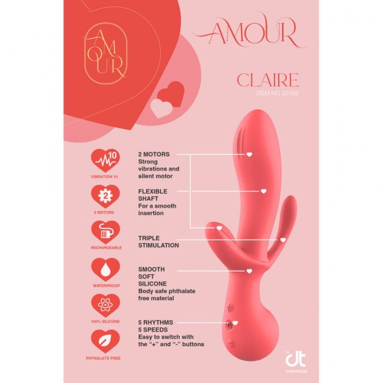 Amour Triple Pleasure Vibe Claire