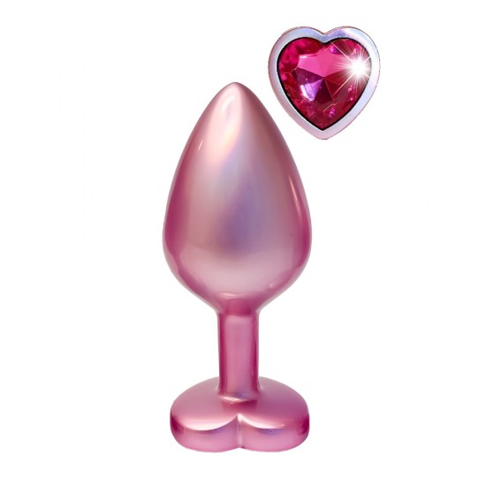 Gleaming Love Pearl Pink Butt Plug Medium