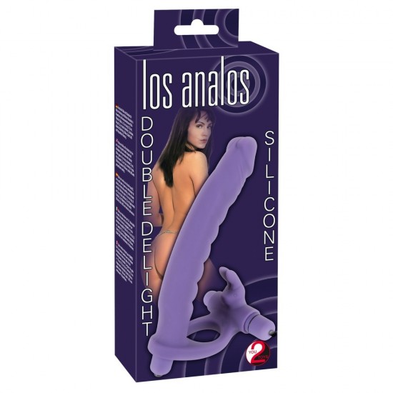 Los Analos Double Delight Vibrating Dildo And Cockring