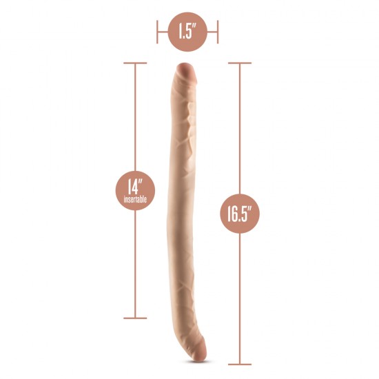 Dr Skin Posable Double Dong 16.5 Inches Dr Skin Posable Double Dong 16.5 Inches