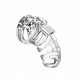 Man Cage 02 Male 3.5 Inch Clear Chastity Cage