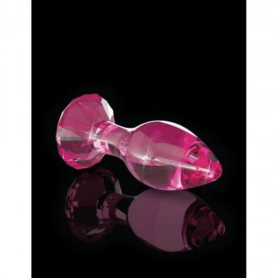 Icicles No.79 Pink Crystal Glass Butt Plug