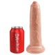 King Cock 9 Inch Flesh Uncut Cock Dildo