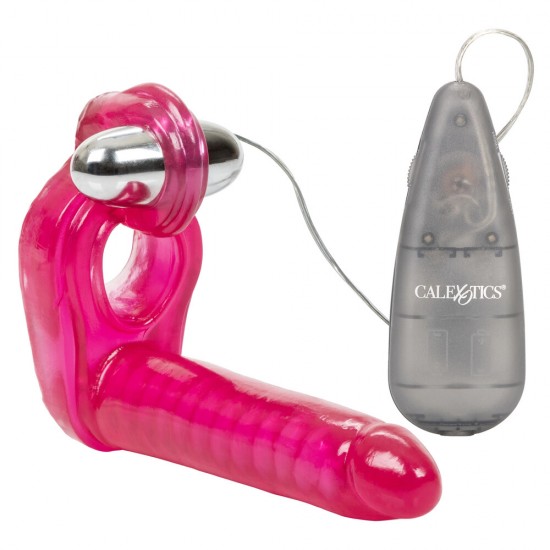 Ultimate Triple Stimulator Vibrating Cock Ring With Dong Ultimate Triple Stimulator Vibrating Cock Ring With Dong