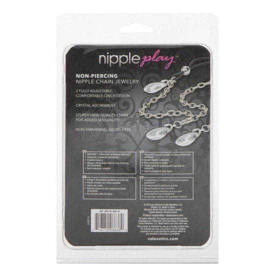 Nipple Play Non Piercing Nipple Chain Jewellery  Crystal